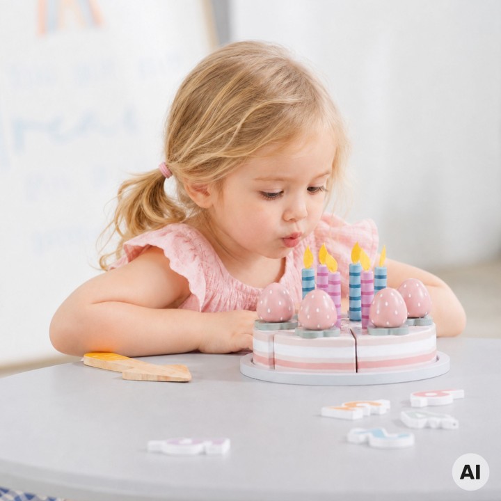 Wooden Cake Birthday Cake VIGA PolarB – Educational Toy