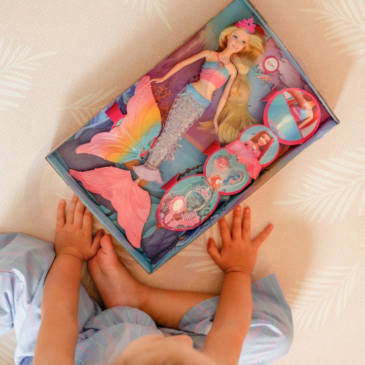 Gina Woopie Mermaid - Light-Up and Playing Doll 3+