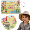 VIGA Wooden Magnetic Maze – A Day at the Farm