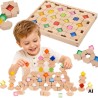 VIGA Wooden Acrylic Light Blocks Construction 66 pcs 18m+