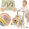 VIGA PolarB Wooden Walker Pusher Educational Sorter Xylophone Cube 12m