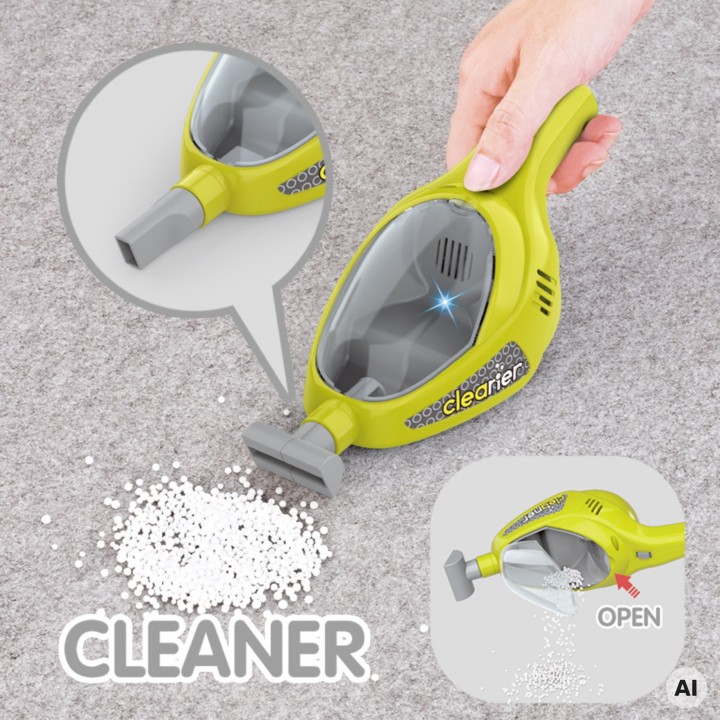 Children's cleaning trolley with vacuum cleaner and mop Little Helper