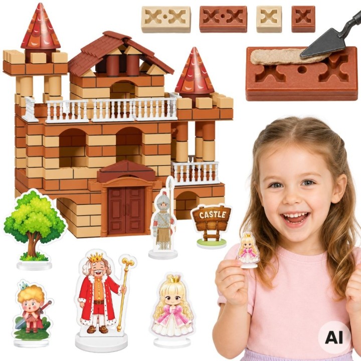 Brick Castle 3 in 1 307 pcs Construction Set