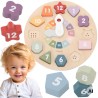 Viga Wooden Shape Sorter Clock Educational 18m+