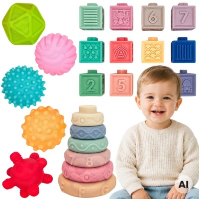 WOOPIE soft sensory blocks - set of 23 pieces