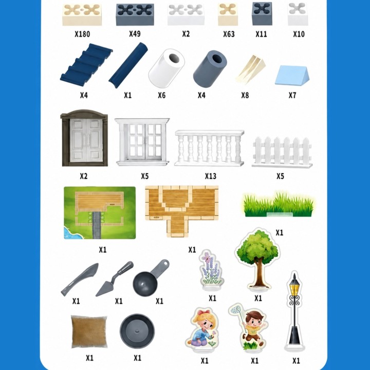 Woopie Residence House Construction Set 311 pcs - toy store
