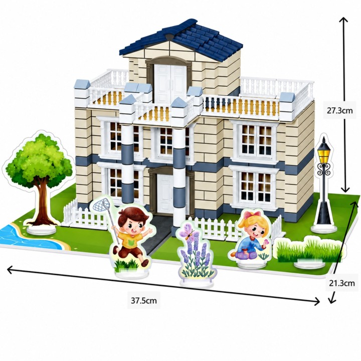 Woopie Residence House Construction Set 311 pcs - toy store