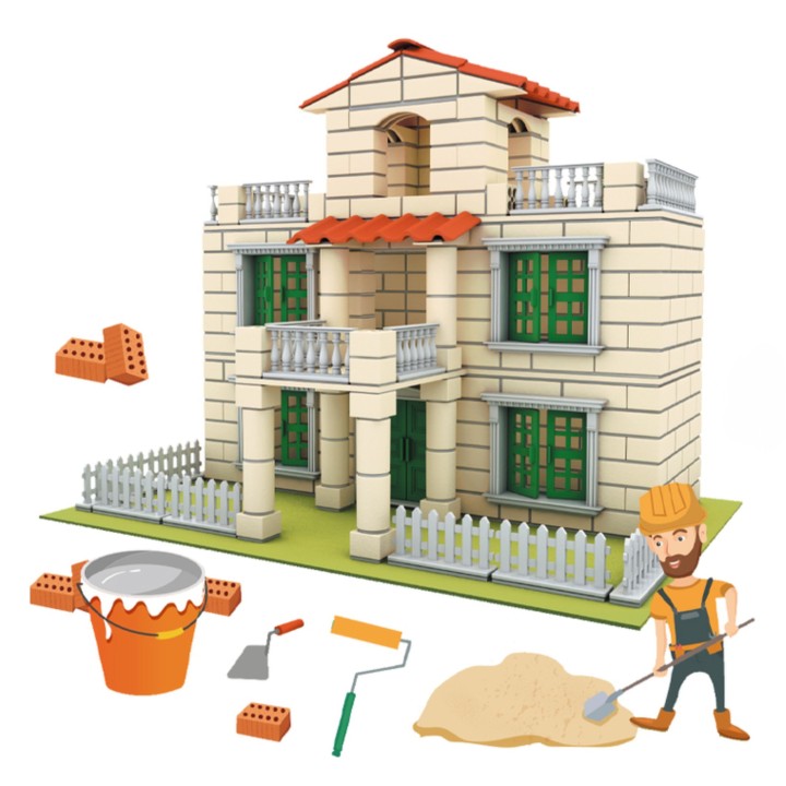 Villa Construction Set 352 pieces WOOPIE