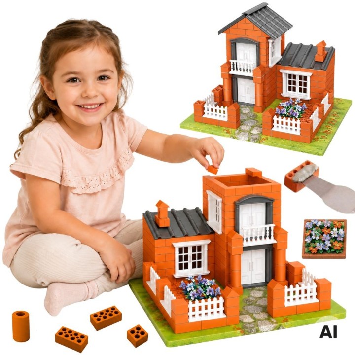 Villa made of bricks 458 elements WOOPIE Construction Kit