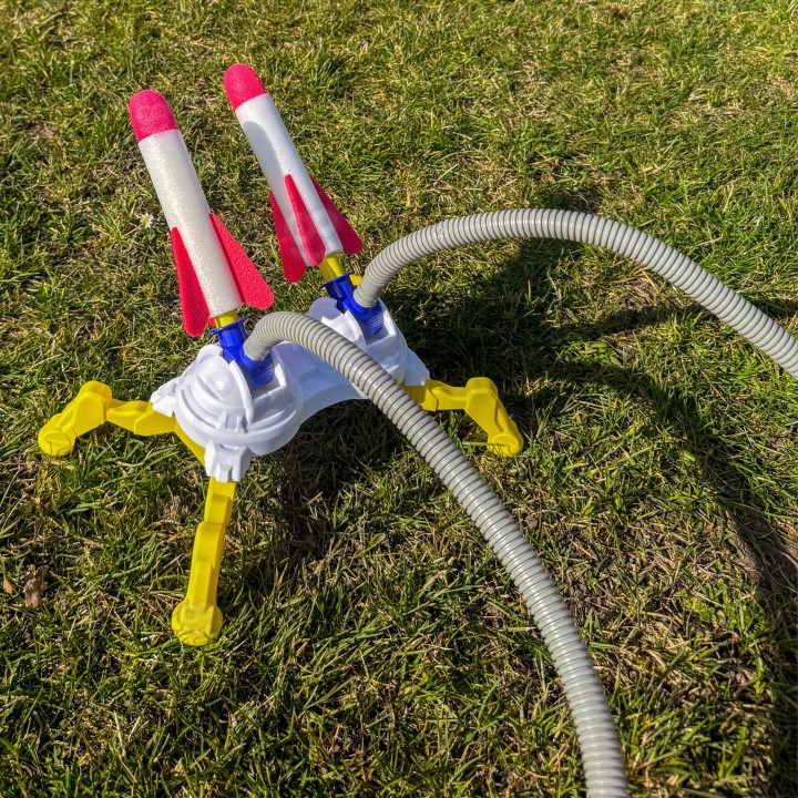 Woopie Double Foam Rocket Launcher 6 pcs Kids Toy