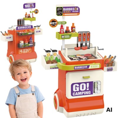 WOOPIE 51-piece BBQ Grill Cart with Accessories
