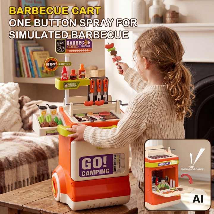 Wózek do Grillowania BBQ z Akcesoriami 51 el. WOOPIE