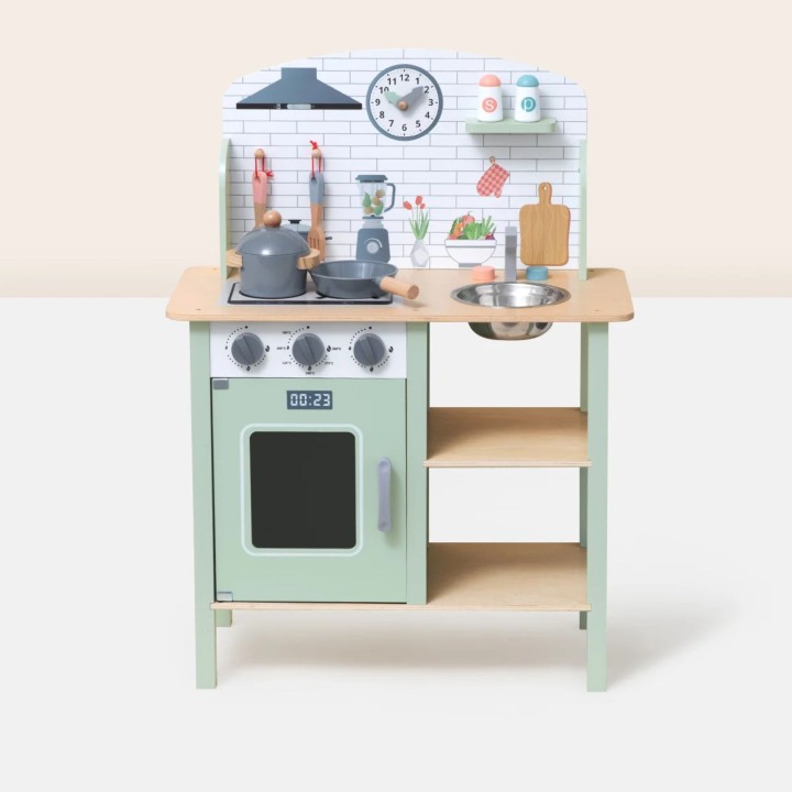 TOOKY TOY wooden kitchen for children - cooking toy