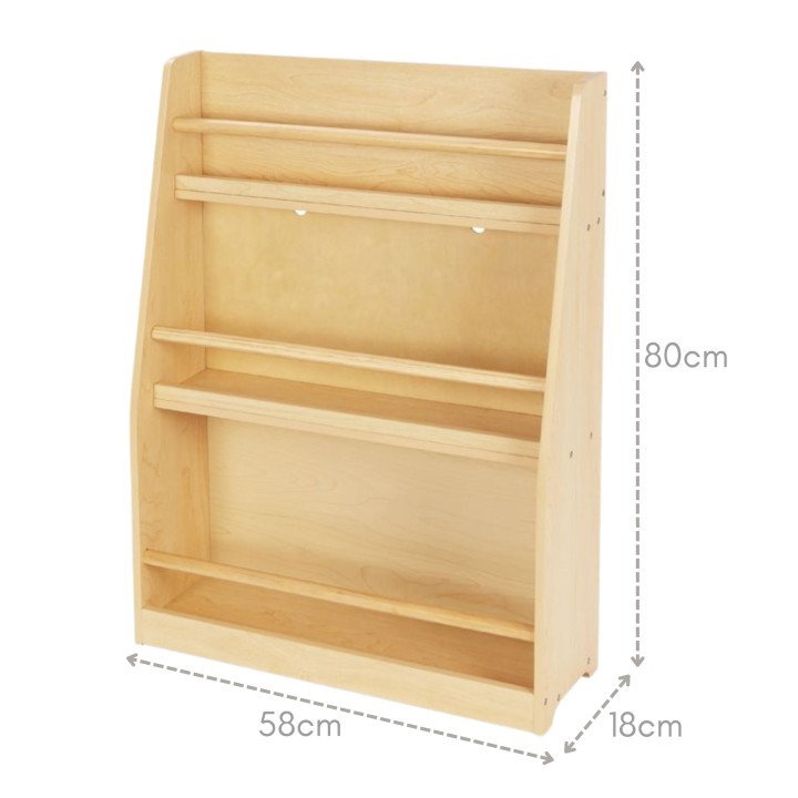 Tooky Toy 3-Tier Wooden Bookshelf - Children's Furniture