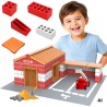 WOOPIE DIY Construction Set with Building Bricks Fire Station 178 pcs. Building Bricks