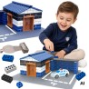 WOOPIE DIY Police Station Brick Building Kit 186 pcs.