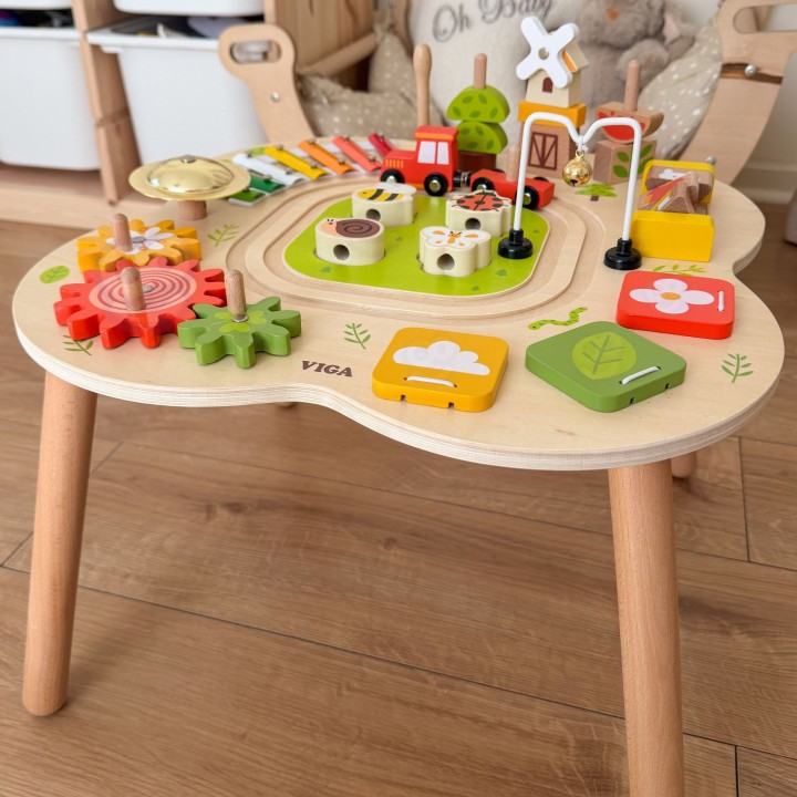 PolarB Viga wooden educational table - a creative Montessori toy
