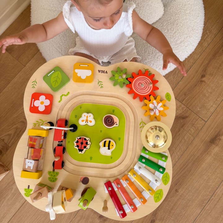 PolarB Viga wooden educational table - a creative Montessori toy