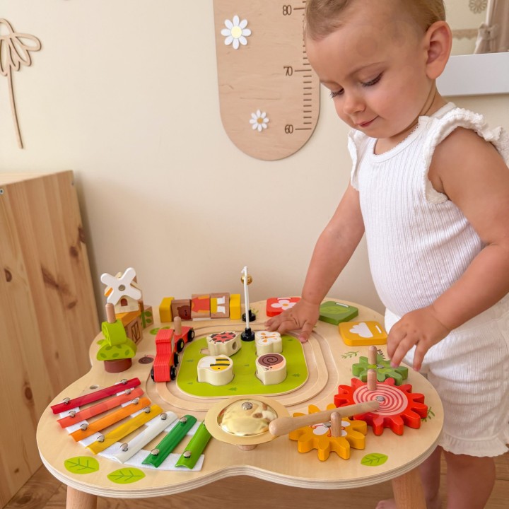 PolarB Viga wooden educational table - a creative Montessori toy