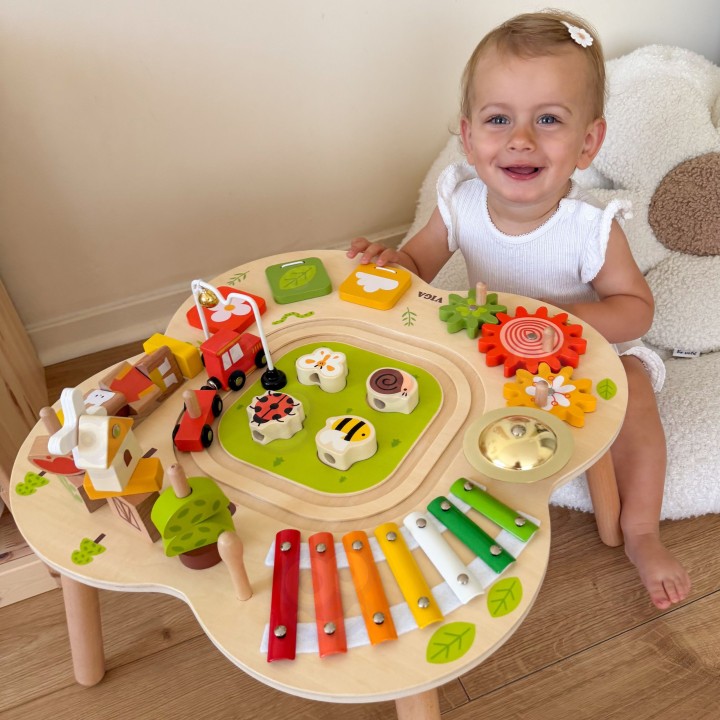 PolarB Viga wooden educational table - a creative Montessori toy