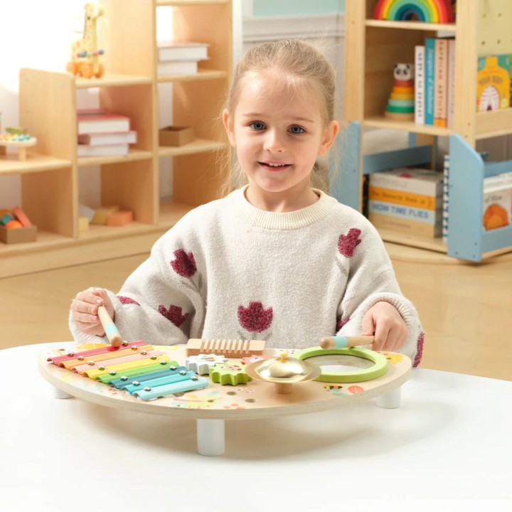 Wielofunkcyjne Centrum Muzyczne Tooky Toy - Zabawka Drewniana