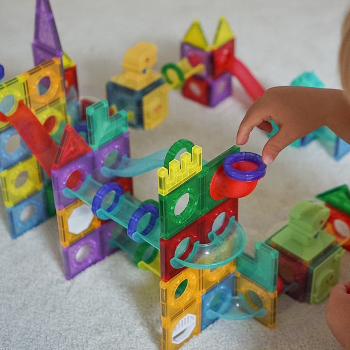 Klocki Magnetyczne WOOPIE 3D – Tor Kulkowy 170el. Edukacja