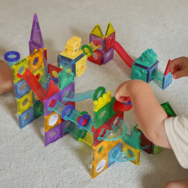 Klocki Magnetyczne WOOPIE 3D – Tor Kulkowy 170el. Edukacja