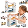 VIGA PolarB Wooden Car Track Slide Parking 4 Cars 18m+