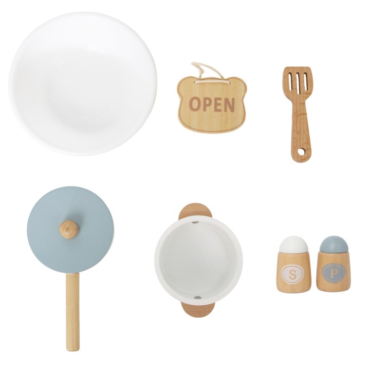 VIGA PolarB 2-in-1 Wooden Kitchen and Shop for Children