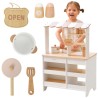 VIGA PolarB Wooden Kitchen 2-in-1 Shop White Kitchen Accessories Stand