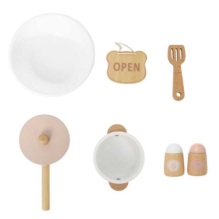 Wooden Kitchen and Shop 2 in 1 White VIGA PolarB