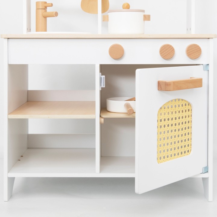 Wooden Kitchen and Shop 2 in 1 White VIGA PolarB