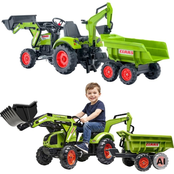 Traktor FALK Claas z Koparką i Przyczepą 3-7 lat