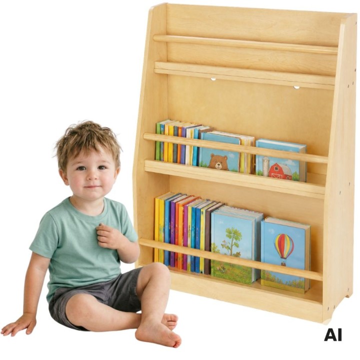 Drewniany Regał Na Książki 3 Poziomy Tooky Toy - Meble Dziecięce
