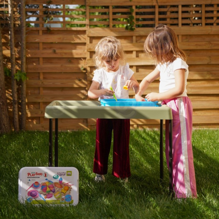 Stolik sensoryczny do piasku i wody Masterkidz – zabawa i rozwój