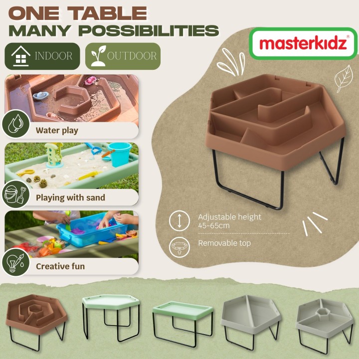 Masterkidz Hexagonal Water Table - Creative Outdoor Fun