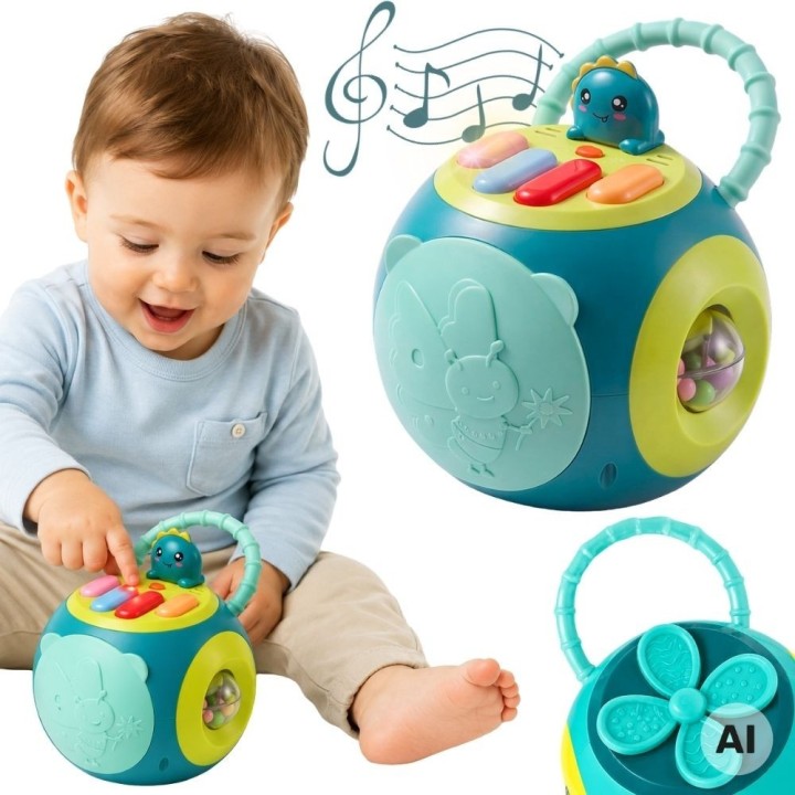 Interactive Montessori Educational Ball Piano Sorter Woopie