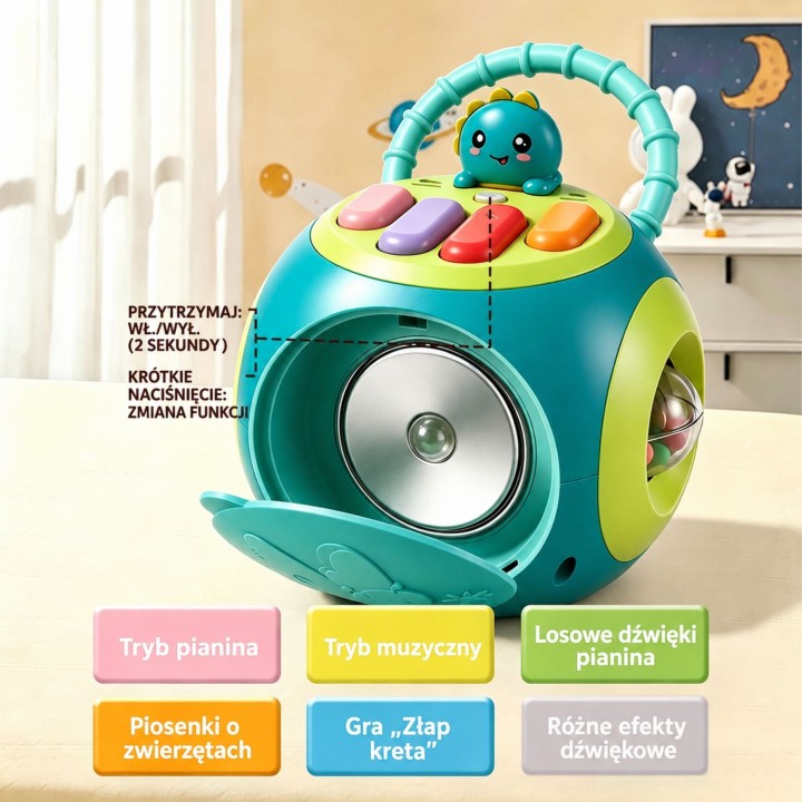 Interactive Montessori Educational Ball Piano Sorter Woopie
