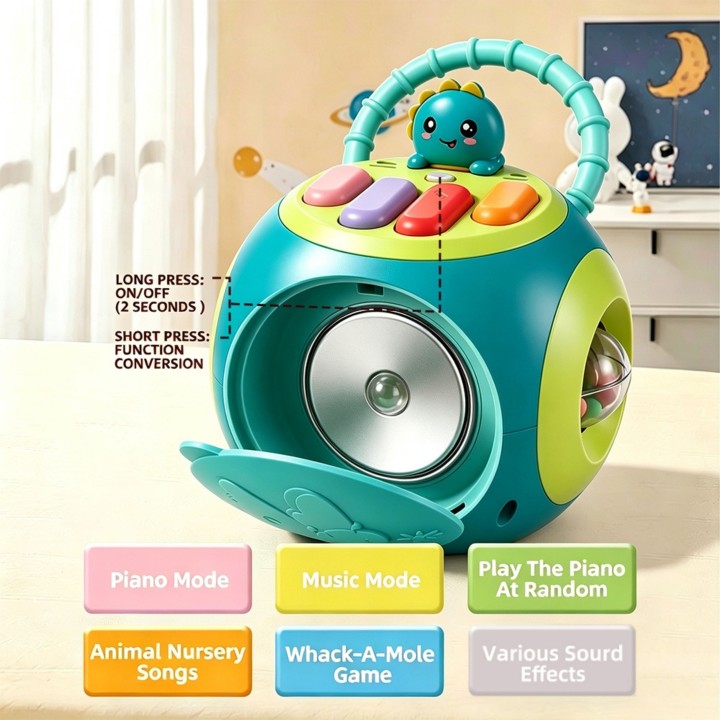 Interaktywna Kula Edukacyjna Montessori Pianinko Sorter Woopie
