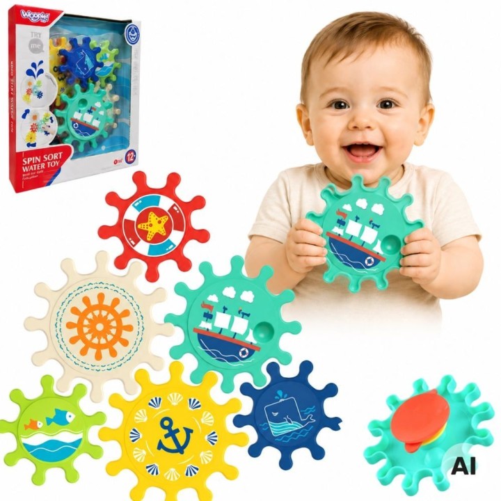 WOOPIE BABY Bath Toy with Gears - fun in the water!