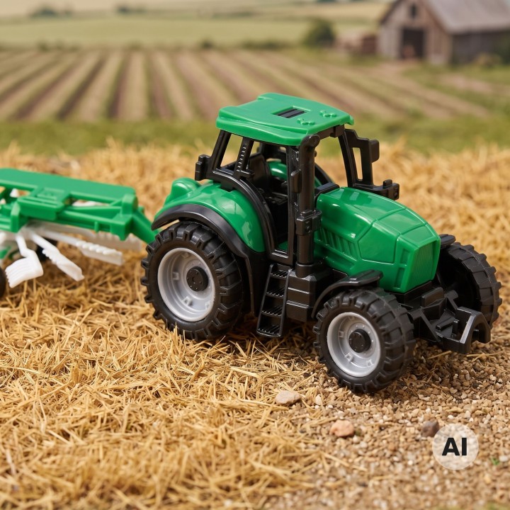 WOOPIE Farm Tractor with Rake - Toy for Children