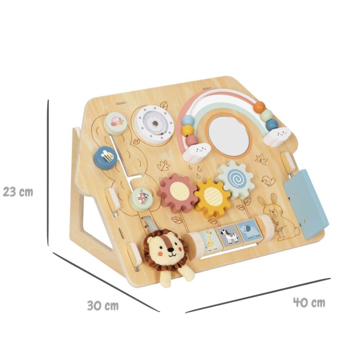 2-in-1 8-piece Classic Villages Manipulation Board - Wooden Educational Toy