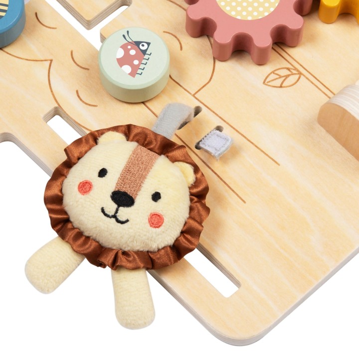 2-in-1 8-piece Classic Villages Manipulation Board - Wooden Educational Toy