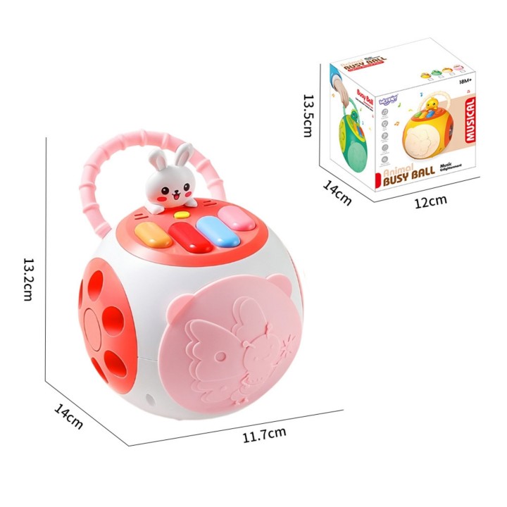 Woopie Interactive Montessori Educational Ball Sorter Piano Pink