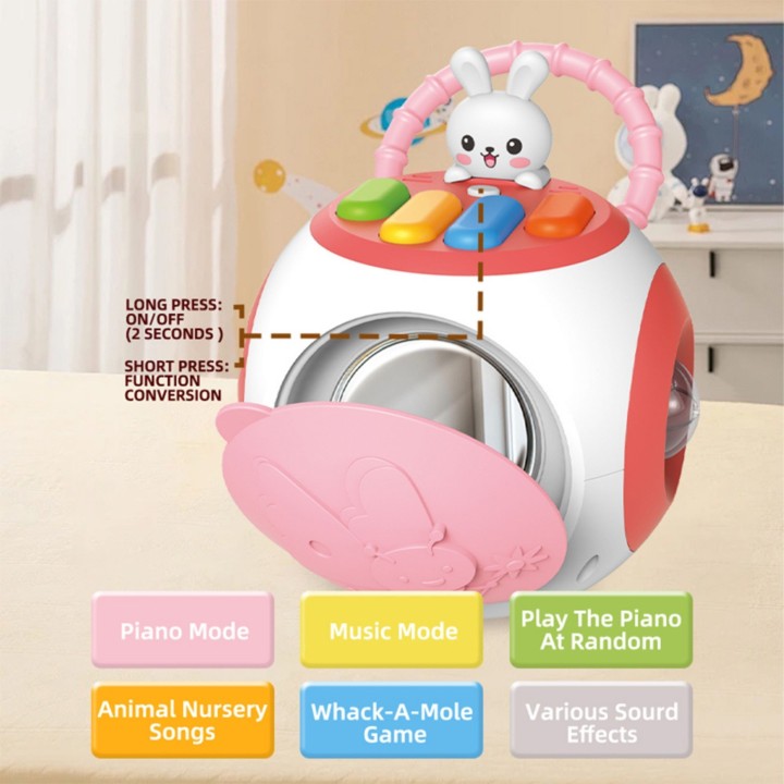 Woopie Interactive Montessori Educational Ball Sorter Piano Pink