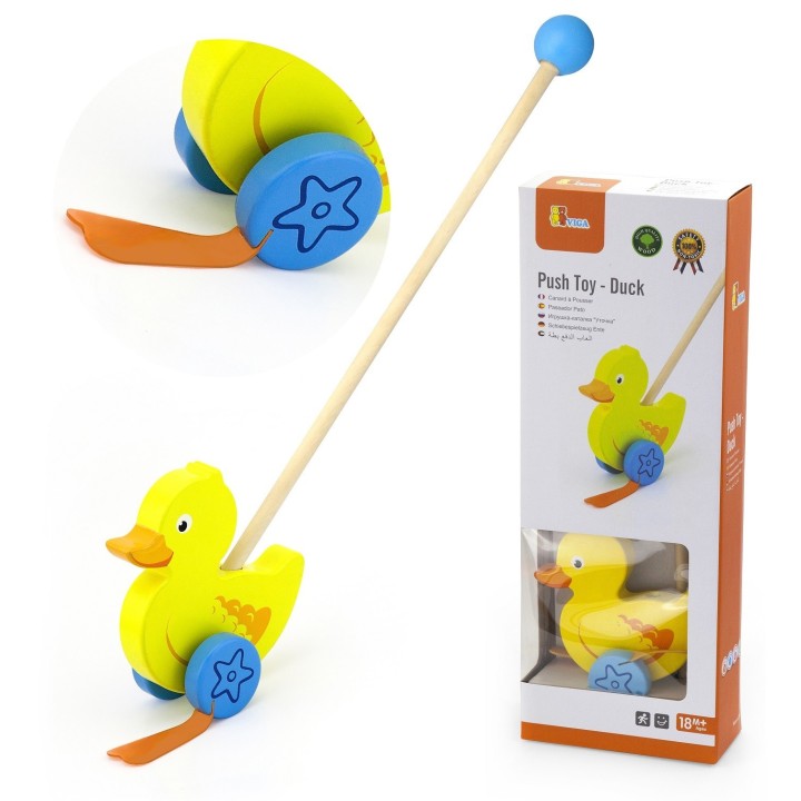 VIGA Wooden Duck Pusher – Joy in every game!