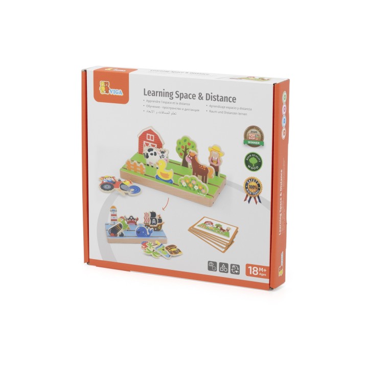 Viga 2-in-1 Wooden Distance Learning Puzzle - Montessori Education