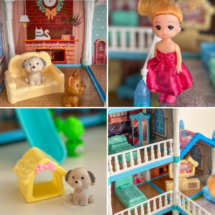 DIY Dollhouse Snow Garden 191 pcs Woopie - With Lighting