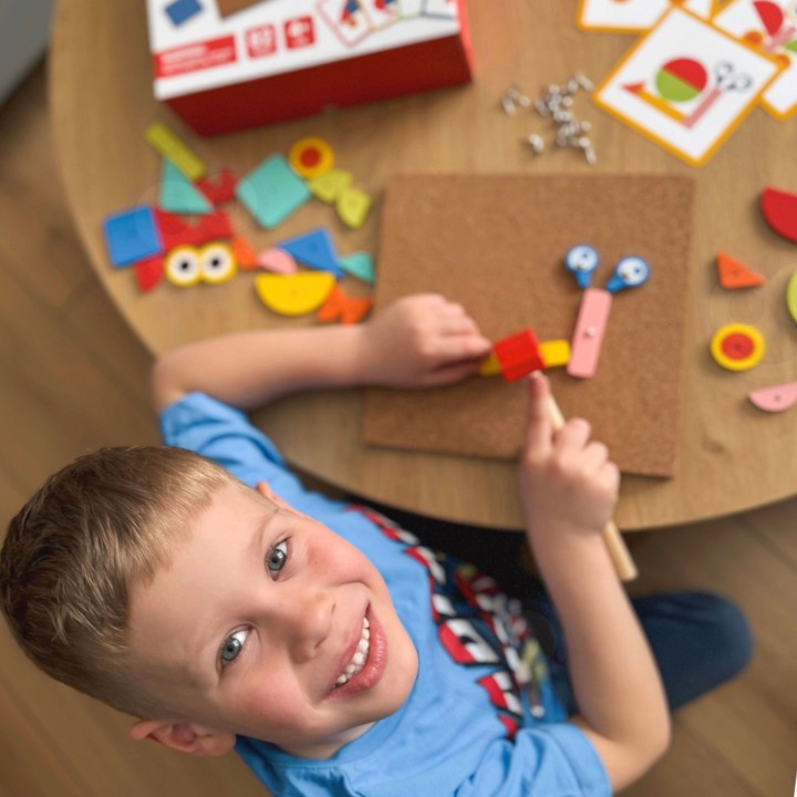 Zabawka Edukacyjna Przybijanka Korkowa Kreatywność WOOPIE GREEN
