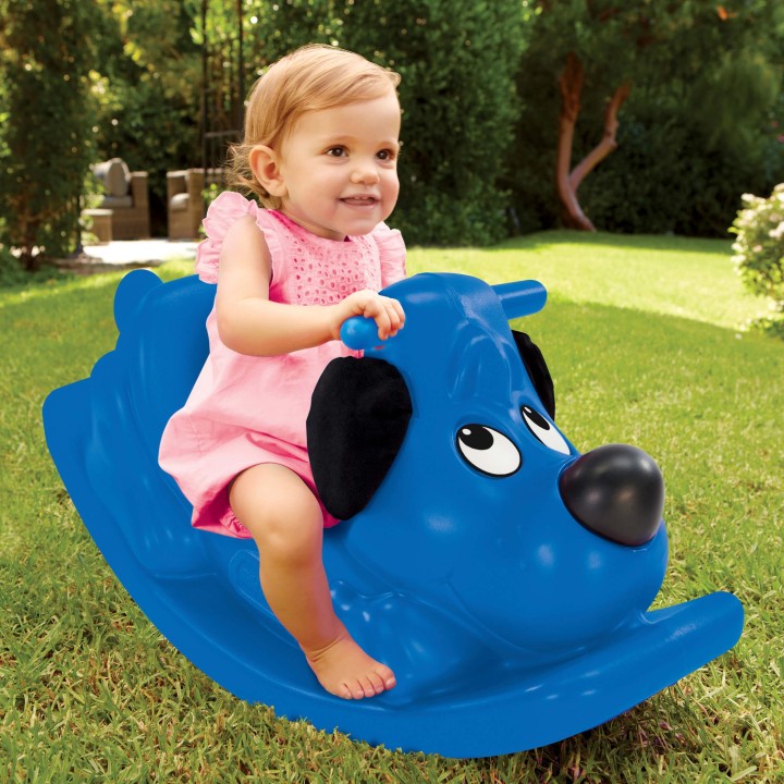 LITTLE TIKES Piesek Na Biegunach Niebieski Bujak - Radość Dla Dzieci